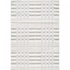 Carpette à poil long Lola crème à motif écossais - 6 pi 7 po x 9 pi 6 po