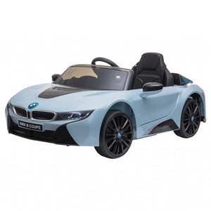 Aosom Voiture A Chevaucher Electrique Enfants Compatible 6v Bmw I8 Coup Ebatterie Alimente Jouet Avec Telecommande Musique Klaxon Mp3 Suspension Roues Pour 37-96 Mois Bleu