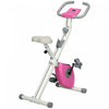 Soozier Velo D'exercice Pliable Avec Resistance Magnetique A 8 Niveaux, Rose