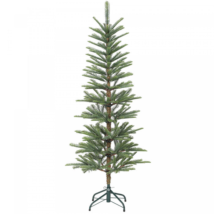 HOMCOM Sapin Fin de 5pi, Arbre de Noel a charniere avec 316 branches