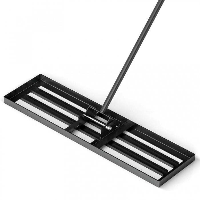 Costway Pelouse Nivellage Rake 36\" X 10\" Lourd Outil De Pelouse De Niveau Pour Jardin Arriere-cour/pelouse Noir