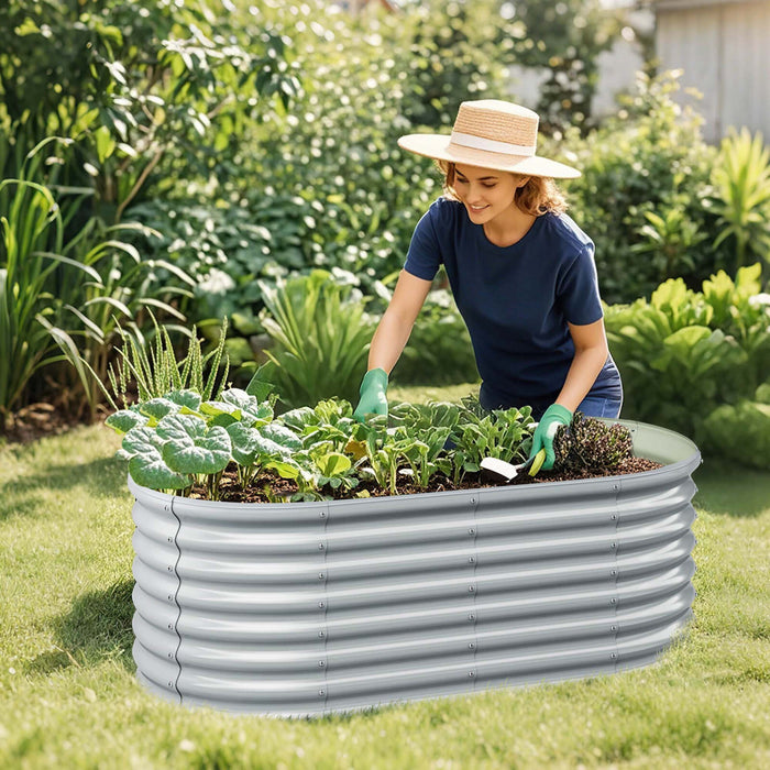 Costway Souleve Kit De Lit De Jardin Planter Souleve Boites De Jardin Exterieures 65\" X 32\" X 24\"