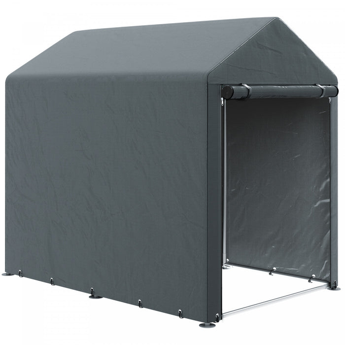 tente de stockage 4x6 Outsunny Tente De Hangar De Stockage Exterieur 4x6 Pi Pour Outils D