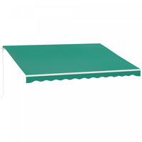 Outsunny Auvent Retractable Electrique 10' X 13' Avec Telecommande, Vert