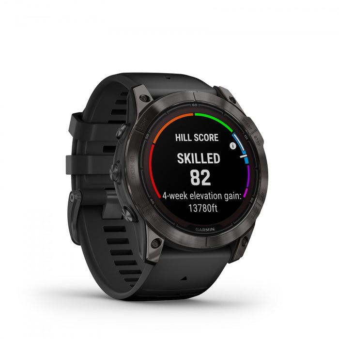 Garmin Fenix® 7x Pro Gps Smartwatch - Surveillance De La Sante Avec Chargement Solaire, 51 Mm - Gris Carbone