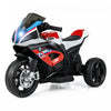 Costway 12v Enfants Rouler Sur Moto Bmw 3 Roues Electriques Sous Licence Jouet W / Lumiere Et Musique Rouge