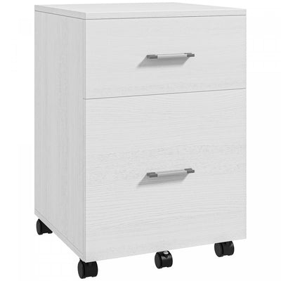 Vinsetto Filing Cabinet For Letter Or A4 Files W/ 2 Drawers Casters|Vinsetto Classeur Pour Dossiers Lettre Ou A4 Avec Roulettes 2 Tiroirs