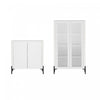 Armoires de rangement modernes Abbey 2 pieces en blanc