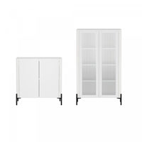  Armoires de rangement modernes Abbey 2 pieces en blanc