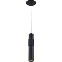 Luminaire suspendu Passwell de Dainolite avec fini noir mat et 1 ampoule