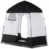 Outsunny Tente De Douche De Camping Pop Up Pliable Abri D'intimite Portable Pour 2 Personnes, Vestia
