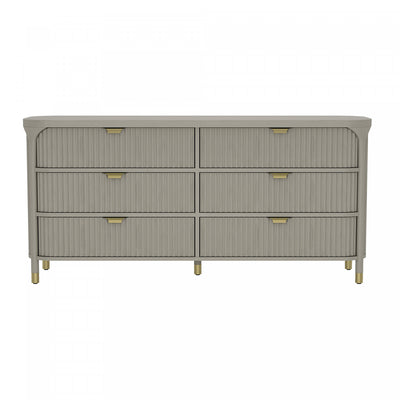 Park Contemporary 68" Dresser in Gray (6-Drawer) | Commode contemporaine Park 68" en gris (6 tiroirs)