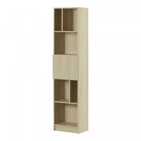  Liora Bibliotheque Etroite 5 Tablettes - Chene Blanchi