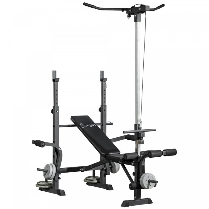 Soozier Banc De Musculation Reglable, Banc D'entrainement Complet Du Corps