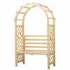 Banc De Jardin Outsunny Avec Arche En Bois