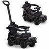 Aosom Poussette Tout-petit Vehicule A Pousser Avec Klaxon Volant Aucune Alimentation Manuel Sous Le Siege Design Sur Noir
