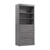 Organisateur de garde-robe Pur de Bestar de 36 po (L) avec tiroirs - gris écorce