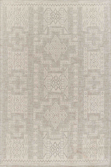 Tapis Transitionnel Nyra 5'3\" x 7'0\" en Gris