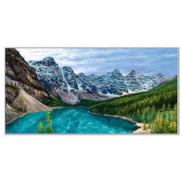 Œuvre d’art murale « Chalet Lake »
