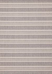 Tapis Jackson a rayures creme taupe, 5'3