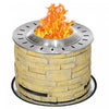 Outsunny Foyer Sans Fumee Avec Tapis, 20\" Firepit, Oxyde De Magnesium