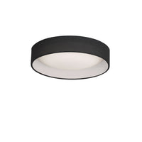 Plafonnier affleuré Cfled de Dainolite de 11 po avec abat-jour noir