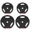 Soozier Lot De 4 Plaques De Poids Avec 3 Poignees, 2 X 22 Lb + 2 X 11 Lb