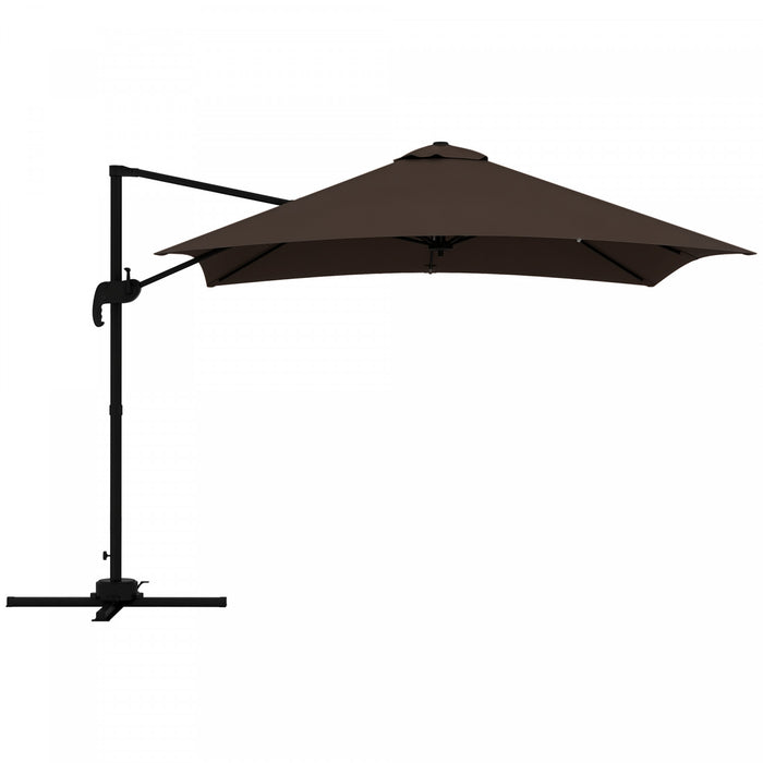 Outsunny Parasol En Porte-a-faux Carre De 10 Pi