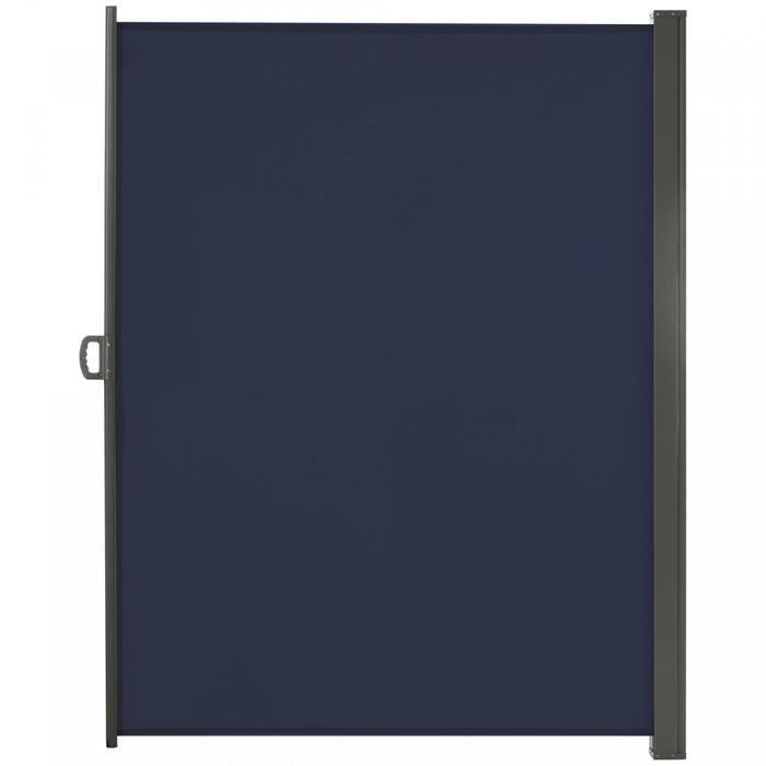 Outsunny 118\"x79\" Auvent Lateral Retractable Ecran D'intimite Pliable, Bleu
