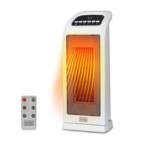  Radiateur tour oscillant Black+Decker de 18,7 po avec éléments en céramique et télécommande