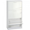 HOMCOM Rangement etroit pour chaussures avec 3 tiroirs a bascule