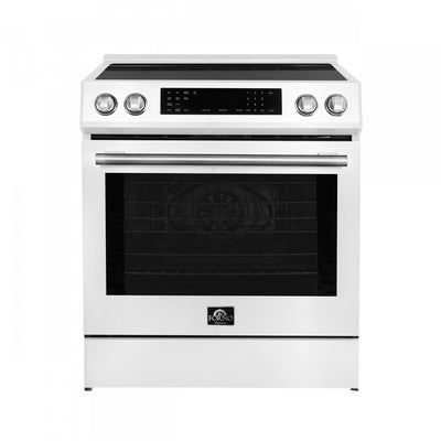 Forno Donatello Espresso 30" Induction Range, White - FFSIN0905-30WHT | Cuisiniere a induction Donatello Espresso de 30 po, blanche – FFSIN0905-30WHT