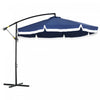 Outsunny Parasol De Patio De 10 Pi, Parasol Decale Avec Manivelle