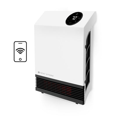 Heat Storm 1000W Infrared Wall Mount Electric Heater with Wi-Fi Personal Heater | Chauffage mural electrique infrarouge Heat Storm 1000W avec Wi-Fi