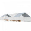 Poulailler Metallique avec Bache, Hauteur Adaptee, 10 m x 3 m x 1,95 m