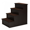 Pawhut Pet Stairs Escaliers Pour Chiens Pour Lits Hauts Avec Coussinets Antiderapants En Moquette, Cafe