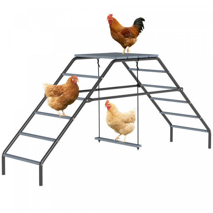 Perchoirs pour poules avec balancoire, ideal pour une ferme de jardin