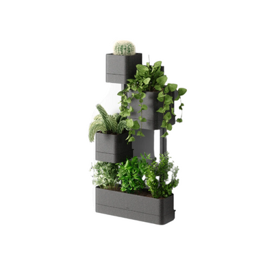 Umbra Cubiko Wall Planter - Black|Jardinière murale Cubiko de Umbra - noire