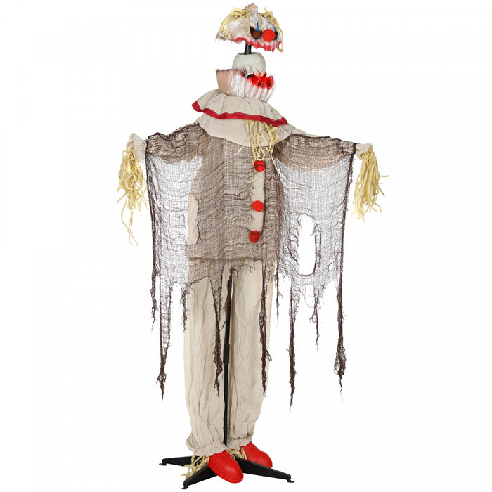 Outsunny Clown Citrouille Anime Grandeur Nature 68 Po, Accessoire De Fete
