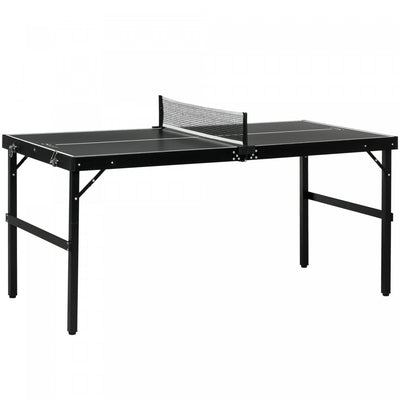 Soozier Mini Table Tennis Table, Aluminium Folding Ping Pong Table|Soozier Table De Ping-pong De Taille Moyenne, Pliante En Aluminium