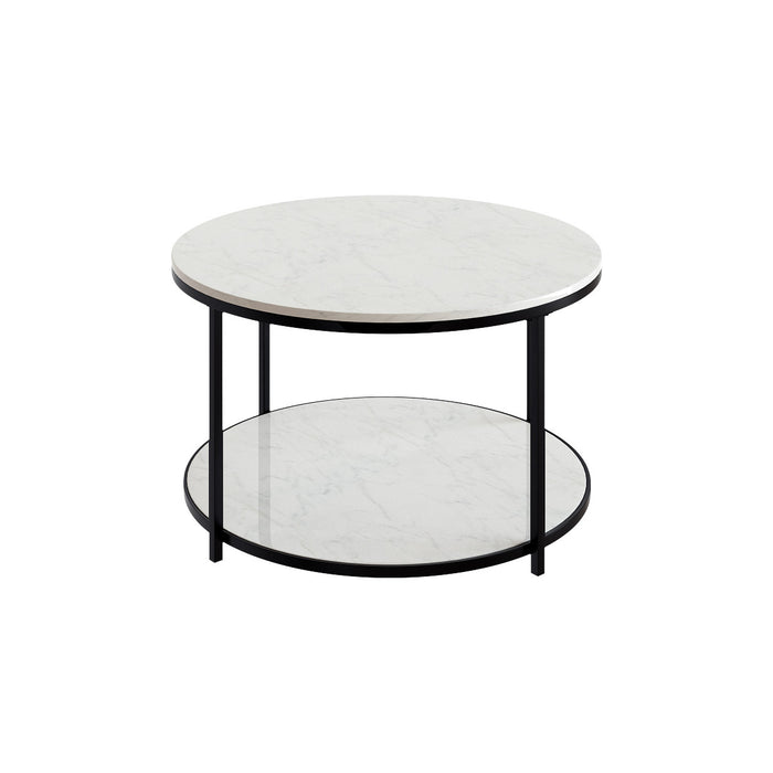 Sable Table Basse avec Double Surface en Marbre