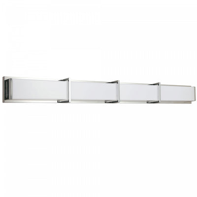 Dainolite Winston Vanity Light 72w Polished Chrome Light White Acrylic Diffuser Lamp|Lumière de coiffeuse Winston de Dainolite en acrylique blanc qui diffuse la lumière, avec fini chromé poli et ampoule de 72 W