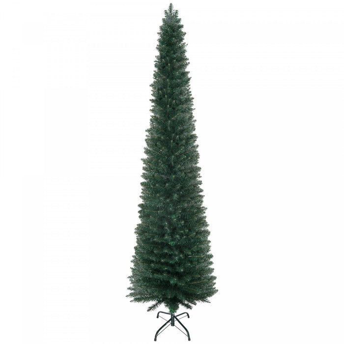 Homcom 7ft Arbre De Noel Artificiel Vacances Crayon Arbre Interieur