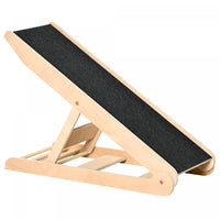 Pawhut Rampe Pour Chien Pour Canape, Lit, Rampe Pliable Hauteur Reglable 4 Niveaux De 14.75