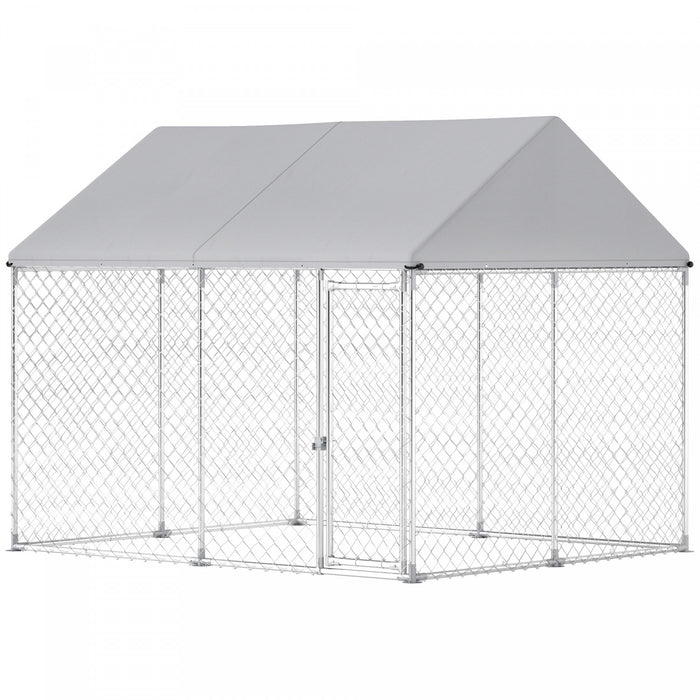 Chenil Exterieur pour Chien avec Toit Etanche, 2,8 m x 2,3 m x 2,2 m