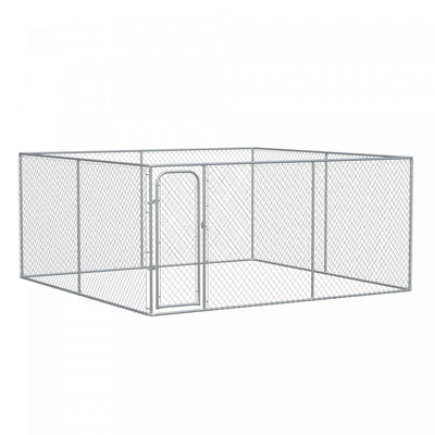 Pawhut 172 Sq. Ft. Dog Playpen Outdoor, Walk-in Dog Run Kennel Puppy Exercise Pen With Galvanized St|Pawhut Chenil Pour Chien Exterieur Galvanise Cloture De Maillon De Chaine Heavy Duty Animal Run Hous