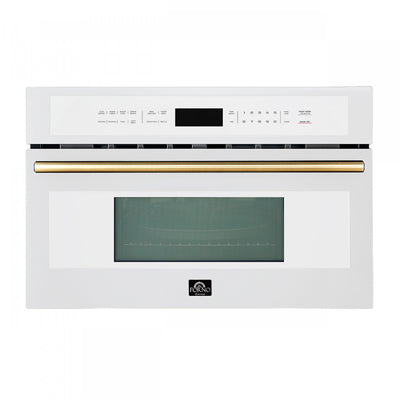 Forno Oliena Espresso White 30-Inch Built-In Microwave, 1.6 cu.ft - FMWDR3093-30WHT | Four a micro-ondes encastrable a convection blanc Oliena 30 pouces, 1,6 pi³ - FMWDR3093-30WHT