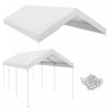 Outsunny Housse de rechange pour auvent avec cordons elastiques, blanc