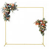 Outsunny 6.6ft X 6.6ft Or Mariage Arch Toile De Fond Stand Pour La Fete