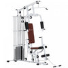 Soozier Equipement De Gym Multifonction Avec Pile De Poids De 100 Lb, Blanc